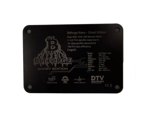 BitForge Nano 2.6TH/s Ghost Edition