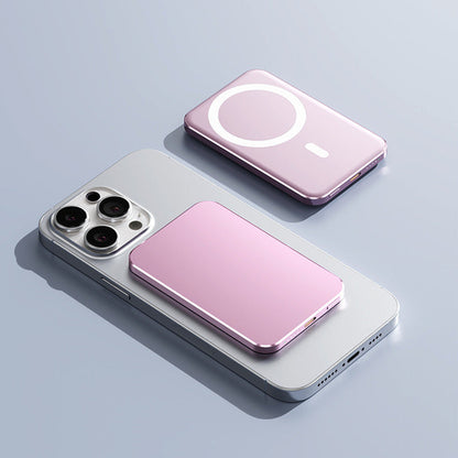 C17 Gold Power Bank with Magnetic Wireless Fast Charging and Compact