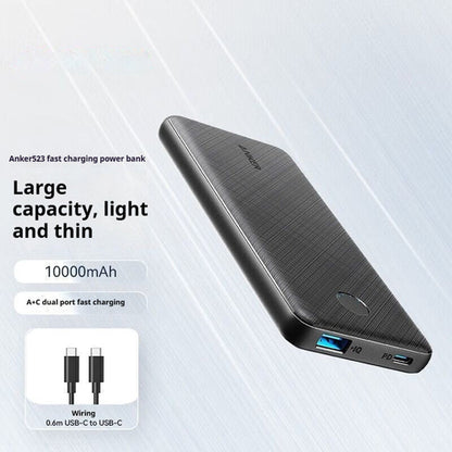 Compact Power Bank PD20W with Fast Charging and Dual Ports